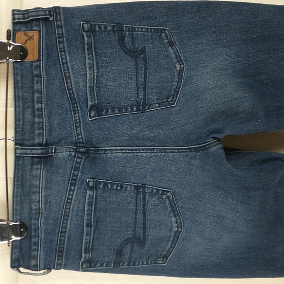 American Eagle High Rise Artist Flare Super Stretch Jeans Womens 10 Long - Picture 7 of 14